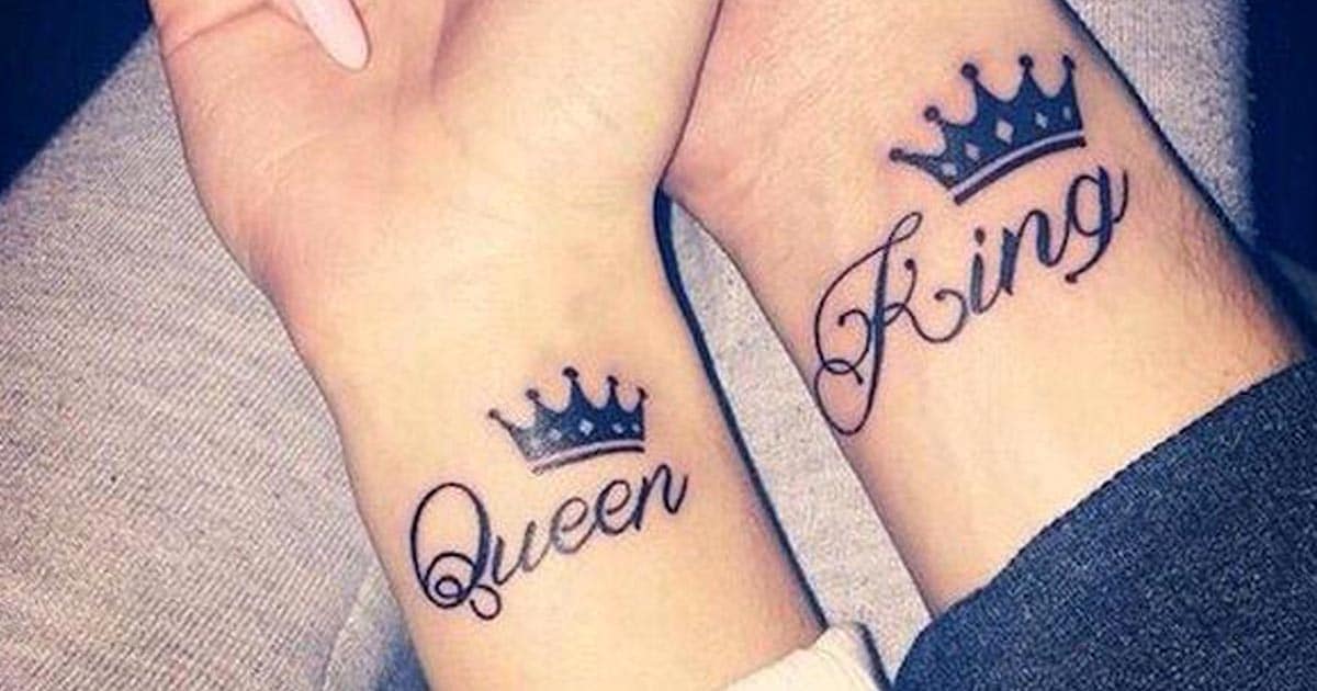 King and Queen Tattoos Ink Design Idea for men and women - Tattoos Ideas