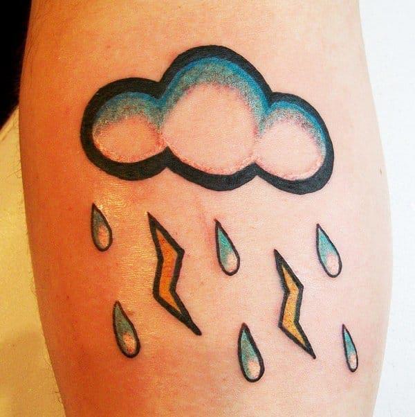 Cloud Tattoo for men makes them look spruce