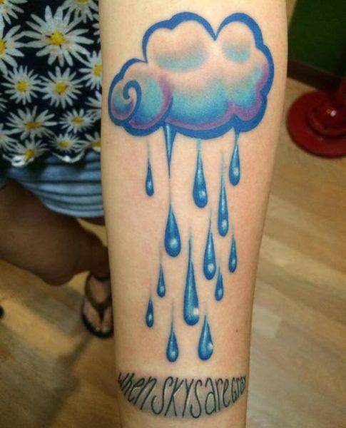 Cloud Tattoos Design Idea for men and women - Tattoos Ideas