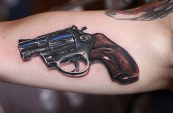 Best Gun Tattoos Design