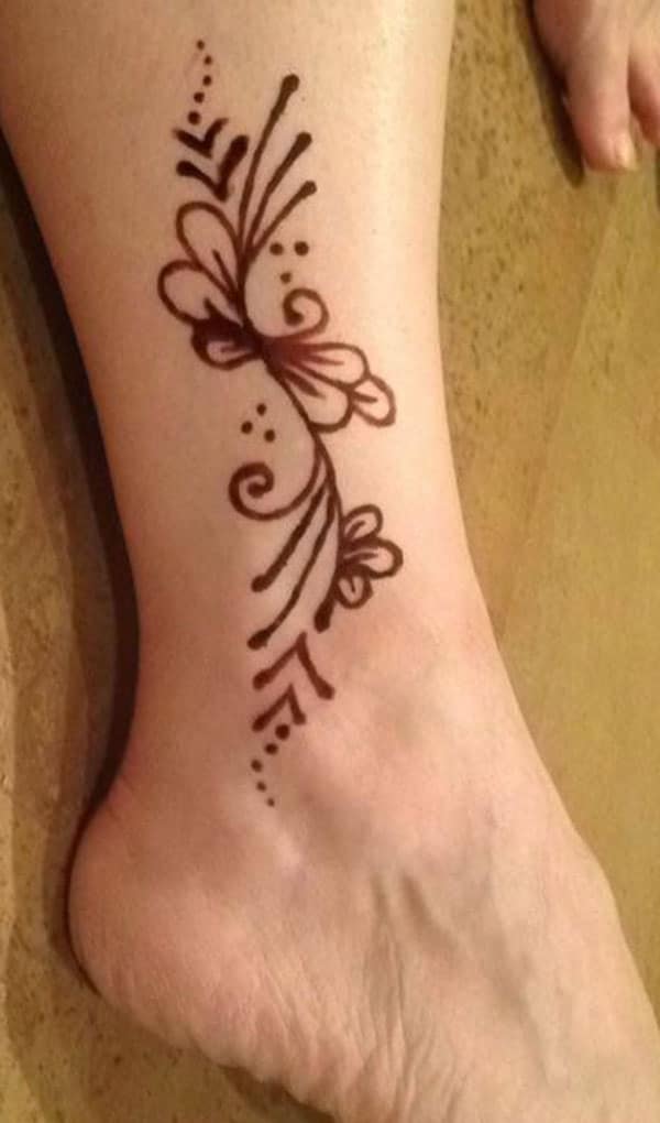 Henna Mehndi tattoo designs idea for ankle Tattoos Ideas