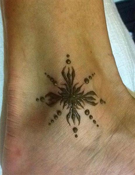 Henna Mehndi tattoo designs idea for ankle - Tattoos Ideas