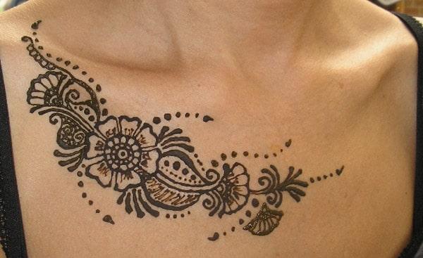 Chest Henna / Mehndi tattoo designs idea