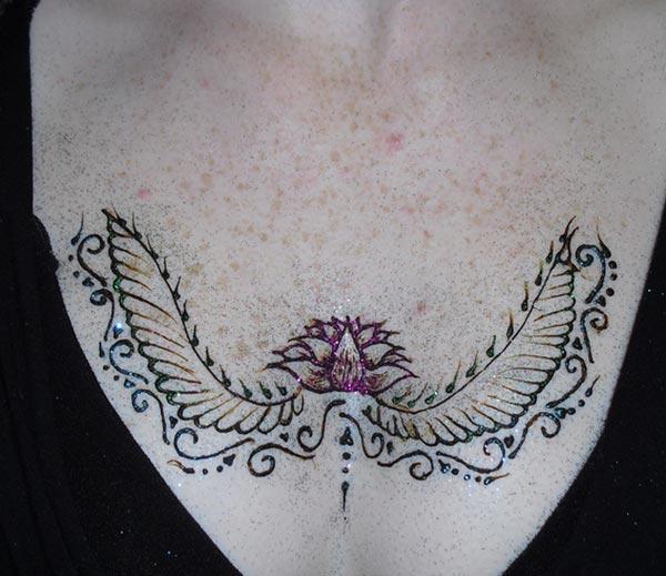 Chest Henna / Mehndi tattoo designs idea