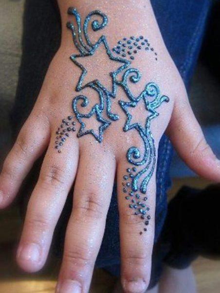 Henna Mehndi tattoo designs idea for kids - Tattoos Ideas