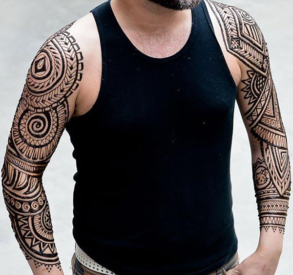 Males Mehndi tattoo designs idea