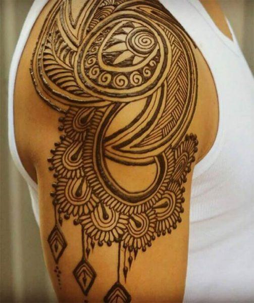 Henna Mehndi tattoo designs Idea for men - Tattoos Ideas