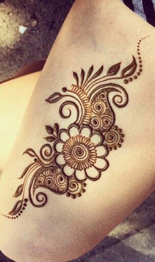 Thighs Henna / Mehndi tattoo designs idea
