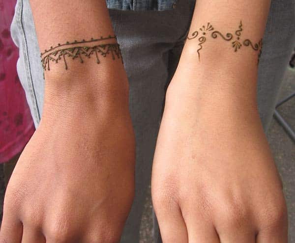 Wrist Henna / Mehndi tattoo designs idea