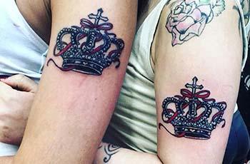 Best king and queen tattoos design