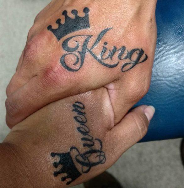 King and Queen Tattoos Ink Design Idea for men and women - Tattoos Ideas