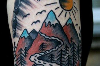 best mountain tattoo designs