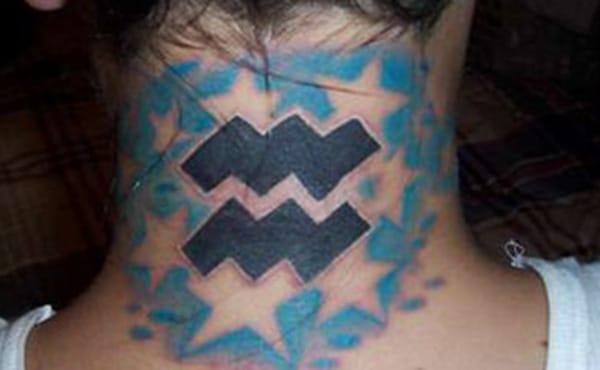 A perfect symbol of strength with blue & black Aquarius 