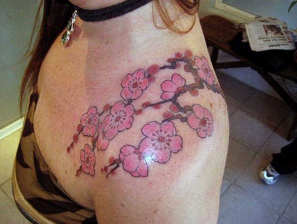 Cherry Blossom for the shoulder gives the captive look in girls