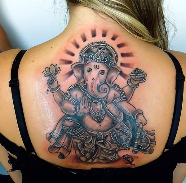 Perfect tattoo ink idea for Ganesh Chaturthi for girls