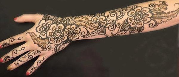 Full arm Henna / Mehndi tattoo designs idea