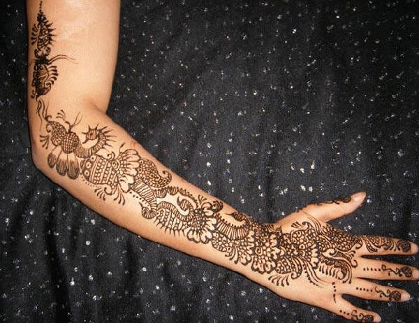 Full arm Henna / Mehndi tattoo designs idea