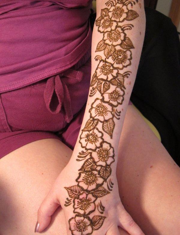 Full arm Henna / Mehndi tattoo designs idea