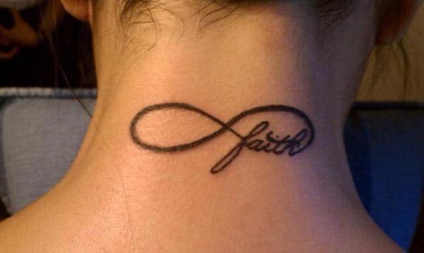 This tattoo is nice and carry faith with her