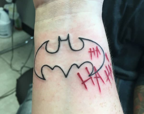 Bat tattoo on the wrist makes them look august and admirable