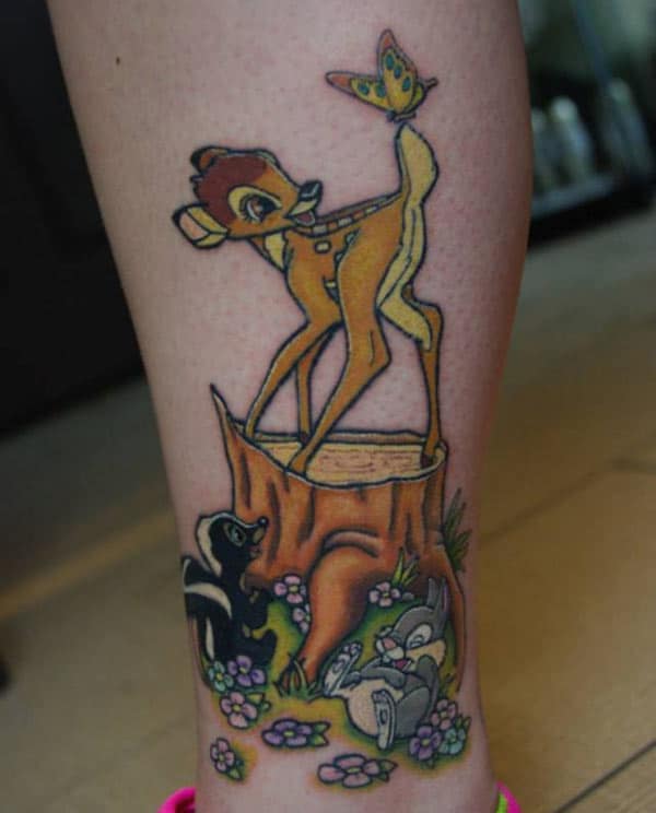 Disney Tattoo on the foot makes a man look imposing