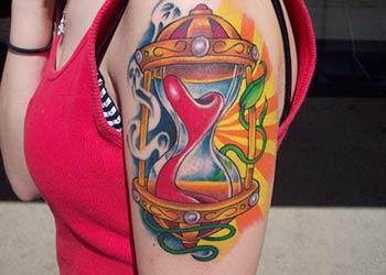 best hourglass tattoo design