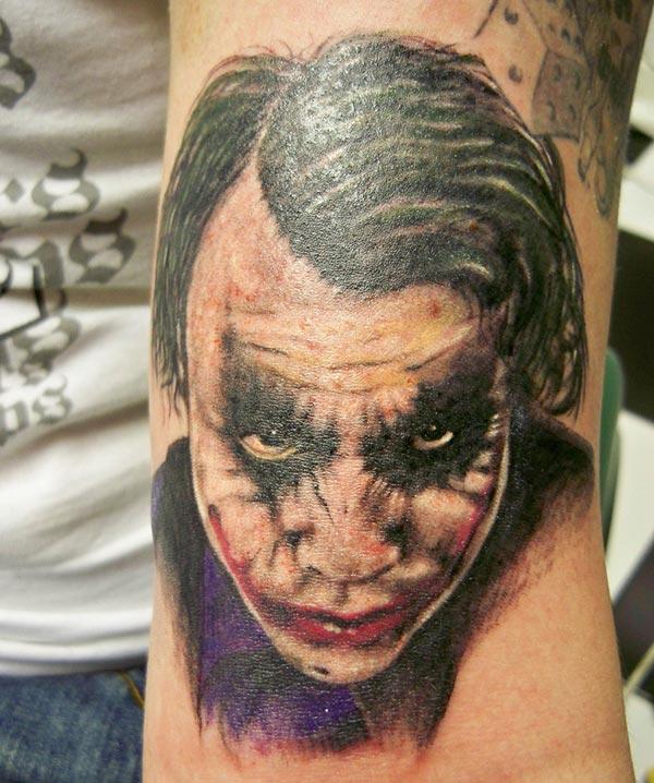 Joker Tattoo for men with ink design brings their elegant