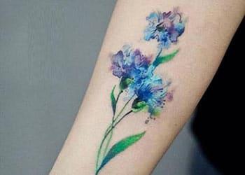 Watercolor Hand Tattoos for Girls