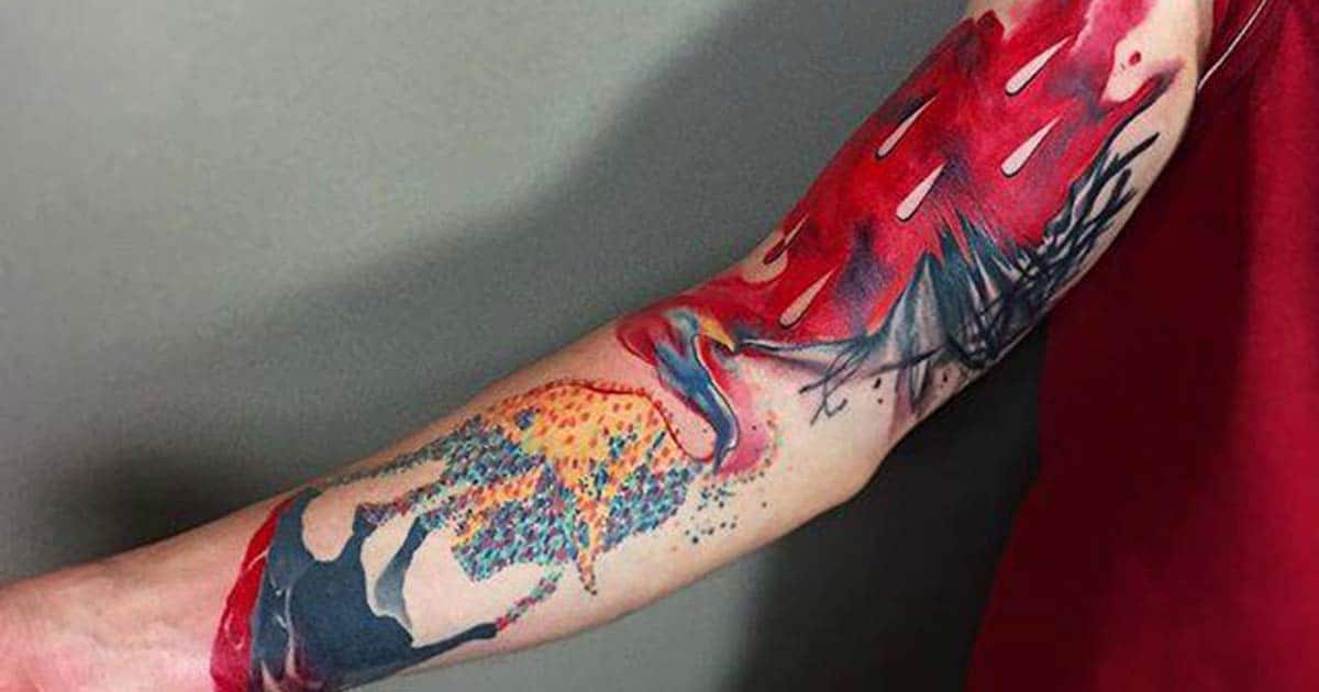 Sleeve tattoos - Best Watercolor sleeve tattoos for men