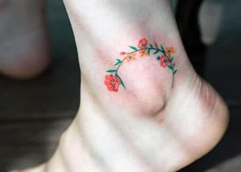 Ankle tattoo for women