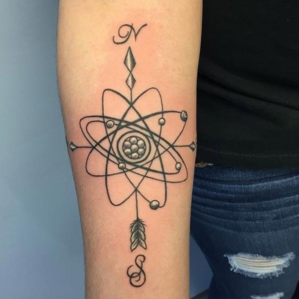 Atomic Tattoo on the lower arm brings the astonishing look