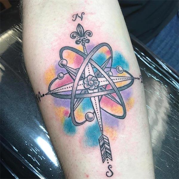 Atomic Tattoo on the lower arm make a man appear stunning