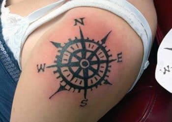 Compass Tattoo for Women