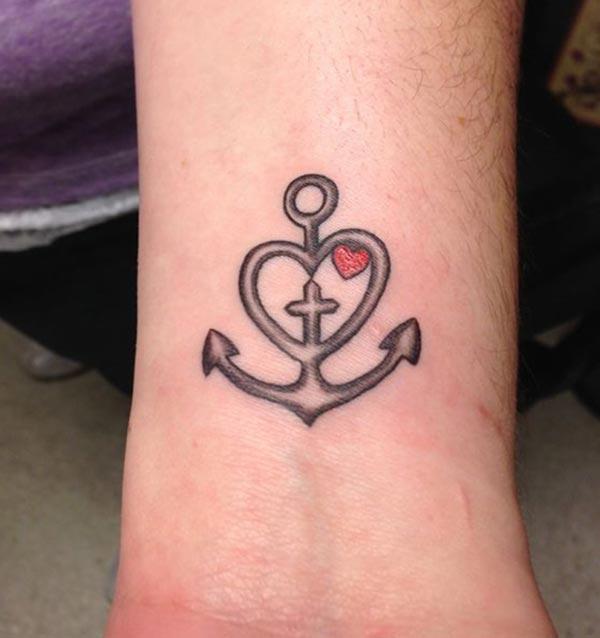 Anchor Tattoo on a girl hand make her look attractive