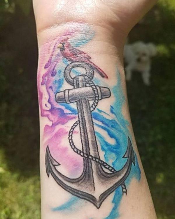 Anchor Tattoo on the wrist brings the astonishing look