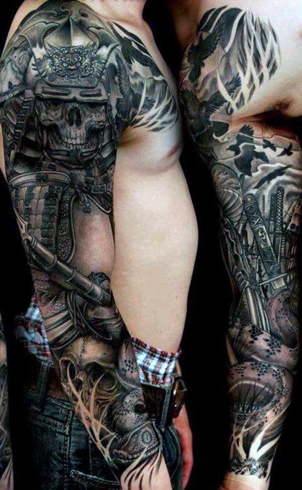 Arm tattoo with a dark ink design makes a man appear charming