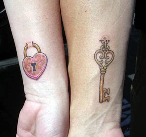 Couple Tattoos on the wrist makes couples look lovely.