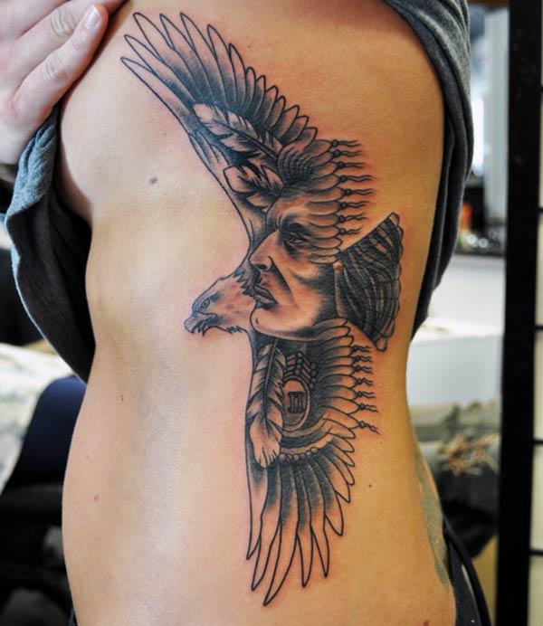 Eagle tattoo for girls make them look cute and pretty