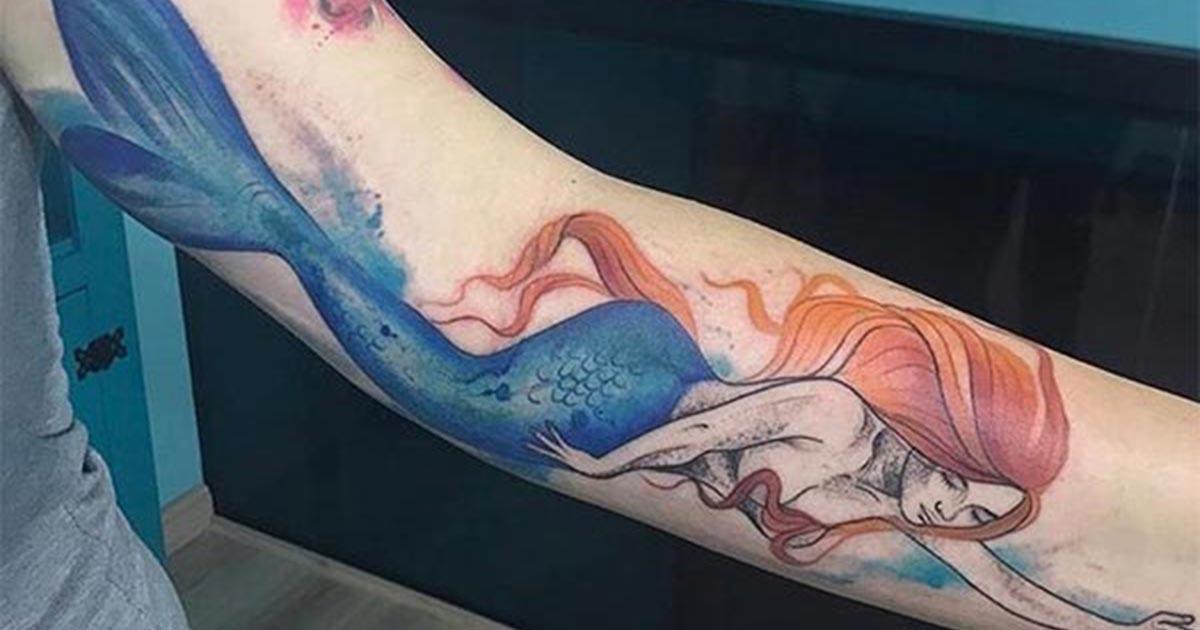 9. Watercolor Arm Tattoos for Men - wide 10