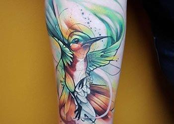 Watercolor Forearm Tattoos for Girls