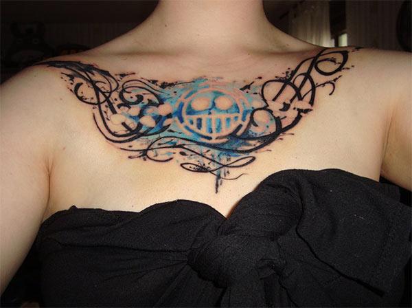 Stunning Celtic tattoo designs on chest for Trendy women