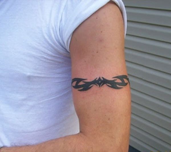 Appealing simple tribal armband tattoo ideas for Men