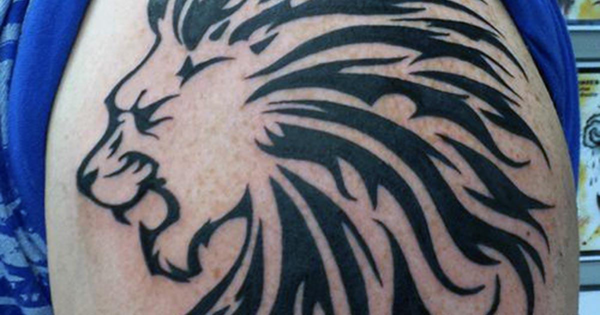 Tribal Lion Tattoo - Cool and Best tribal Lion Tattoo for Men