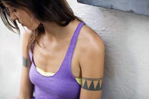 Lovely elegant tribal armband tattoo designs for Ladies