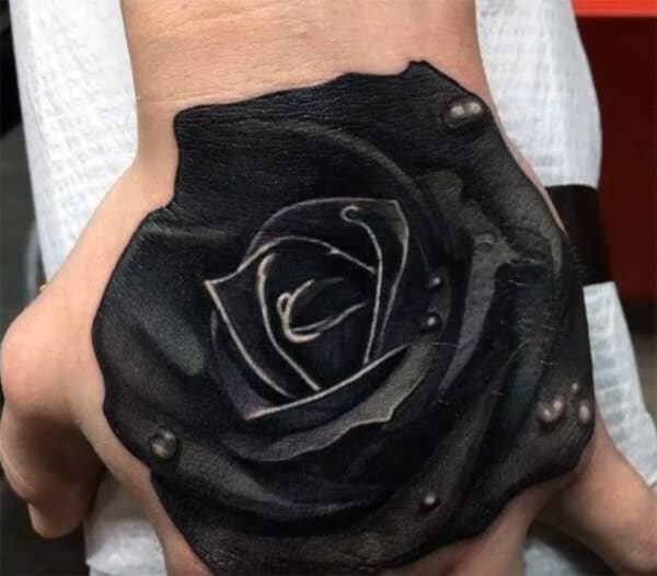 Eye-catchy black rose tattoo ideas on hand for boys and men