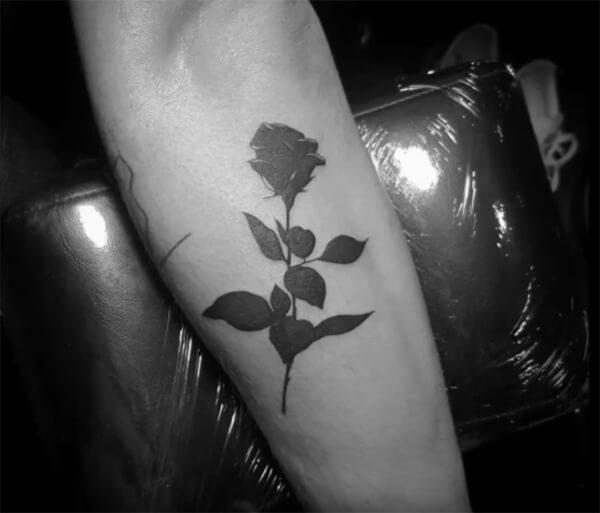 Pretty rose tattoo ideas on forearm for Guys