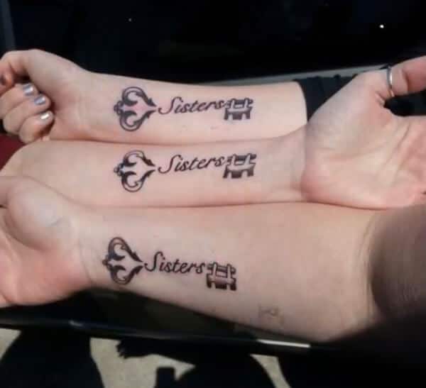 Sister tattoos - Cool Matching Sister Tattoos Ink idea