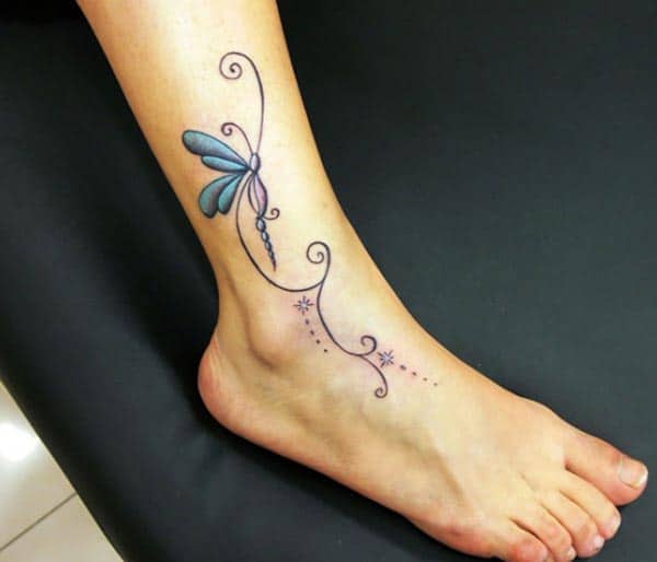 charming butterfly ankle tattoo ideas for girls and women
