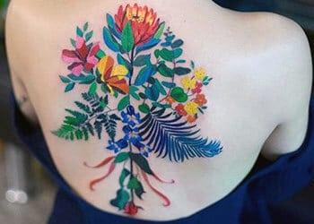 back tattoo for women