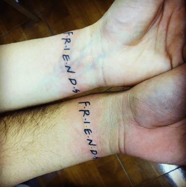 lovable best friend tattoo ideas on wrist for friends